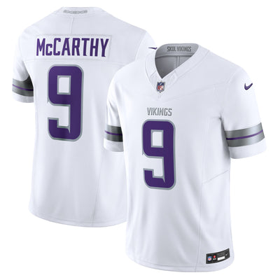 Minnesota Vikings J.J. McCarthy Nike White Vapor F.U.S.E. Limited Jersey