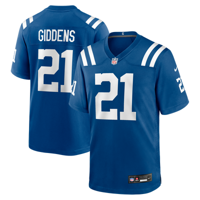 Indianapolis Colts DJ Giddens Nike Royal Team Game Jersey