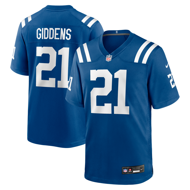 Indianapolis Colts DJ Giddens Nike Royal Team Game Jersey