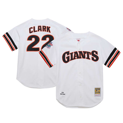 San Francisco Giants Will Clark Mitchell & Ness White Cooperstown Collection 1989 Authentic Jersey