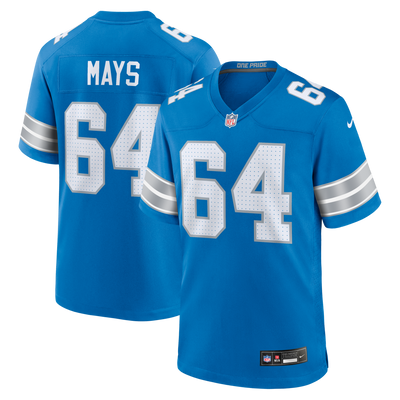 Detroit Lions Cade Mays Nike Blue Team Game Jersey