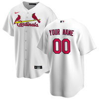 St. Louis Cardinals Nike White Home Replica Custom Jersey