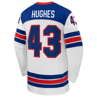 Quinn Hughes Nike White US Hockey 2026 Away Replica Jersey