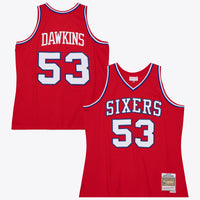 Philadelphia 76ers Mitchell & Ness Darryl Dawkins 1979 Dark Authentic Jersey - University Red