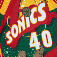 Seattle Supersonics Mitchell & Ness Shawn Kemp 1995 Hyper Hoops Swingman Jersey - Green