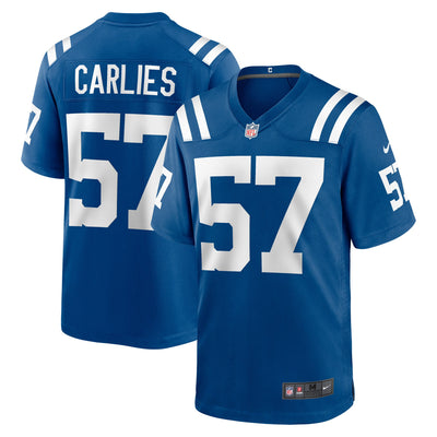Indianapolis Colts Jaylon Carlies Nike Royal Game Jersey