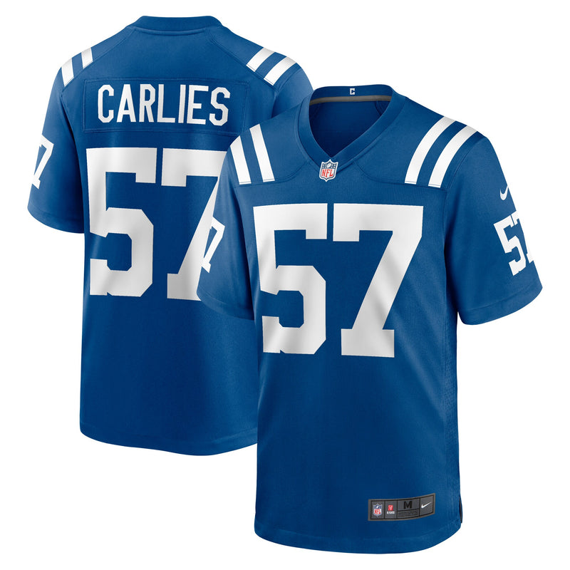 Indianapolis Colts Jaylon Carlies Nike Royal Game Jersey