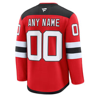 New Jersey Devils Fanatics Red Home Premium Custom Jersey