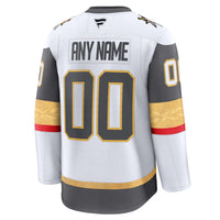Vegas Golden Knights Fanatics White Away Premium Custom Jersey