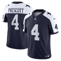 Dallas Cowboys Dak Prescott Nike Navy Vapor F.U.S.E. Limited Jersey