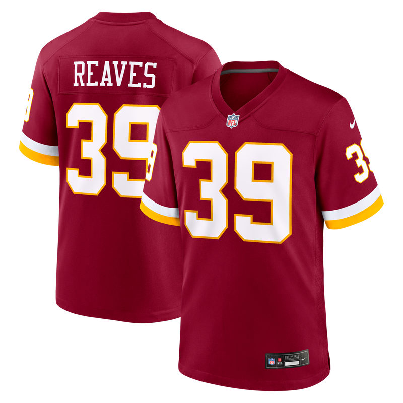 Washington Commanders Jeremy Reaves Nike Burgundy Game Jersey