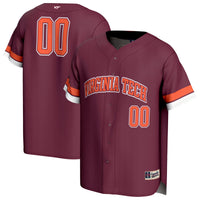 #00 Virginia Tech Hokies GameDay Greats Adult Lightweight Collegiate Baseball Fashion Jersey - Maroon
