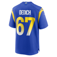 Los Angeles Rams Justin Dedich Nike Royal Game Jersey