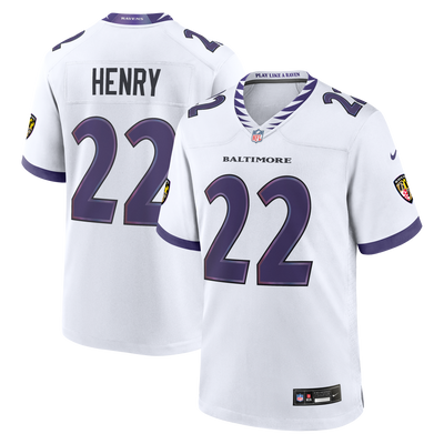 Baltimore Ravens Derrick Henry Nike White Game Jersey