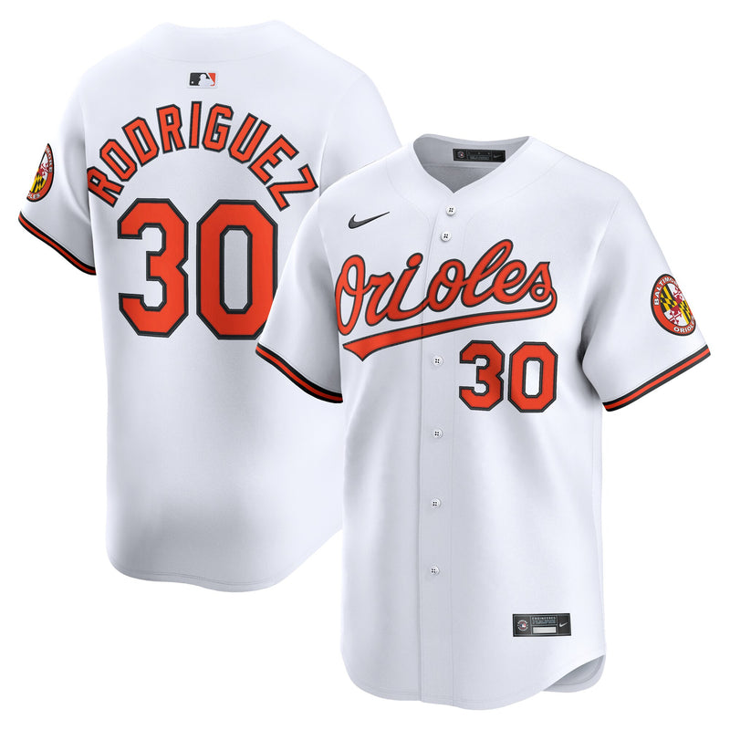 Baltimore Orioles Grayson Rodriguez Nike White Home Limited Player Jersey