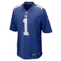 New York Giants Number 1 Dad Nike Royal Game Jersey