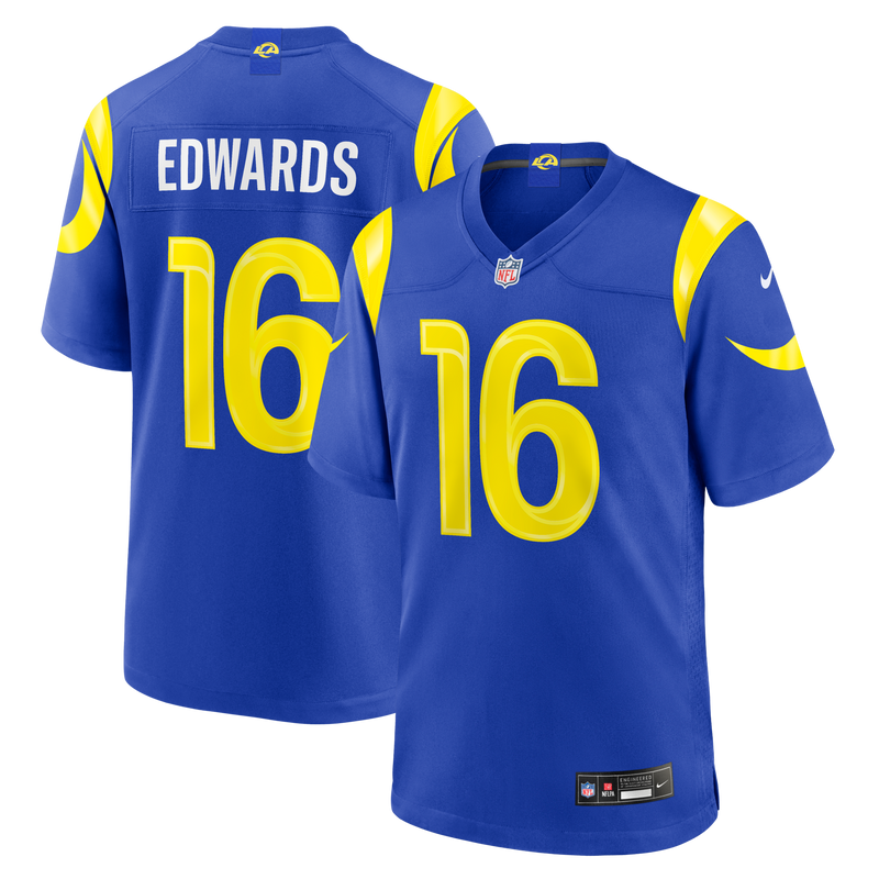 Los Angeles Rams Tru Edwards Nike Royal Team Game Jersey