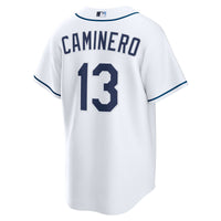 Tampa Bay Rays Junior Caminero Nike White Home Replica Jersey