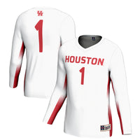 #1 Houston Cougars GameDay Greats Lightweight Volleyball Jersey - White