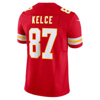 Kansas City Chiefs Travis Kelce Nike Red Vapor F.U.S.E. Limited Jersey