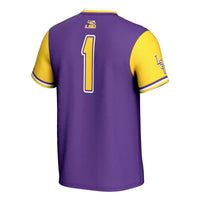 #1 LSU Tigers GameDay Greats Lightweight Softball Jersey - Purple