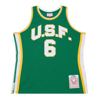 Bill Russell San Francisco Dons Mitchell & Ness 1955/56 Swingman Jersey - Green