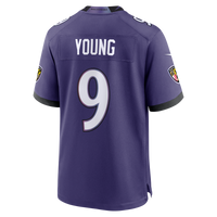 Baltimore Ravens Zion Young Nike Purple Team Game Jersey