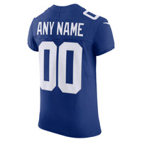 New York Giants Nike Royal Vapor F.U.S.E. Elite Custom Jersey