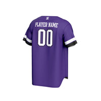 Northwestern Wildcats GameDay Greats Personalized Collegiate Baseball Fashion Jersey - Purple