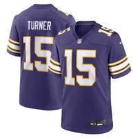 Minnesota Vikings Dallas Turner Nike Purple Alternate Game Jersey