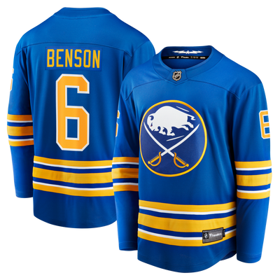 Buffalo Sabres Zach Benson Fanatics Royal Home Breakaway Jersey