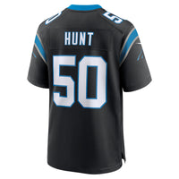 Carolina Panthers Robert Hunt Nike Black Game Jersey