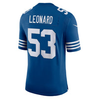 Indianapolis Colts Darius Leonard Nike Royal Alternate Vapor Limited Jersey