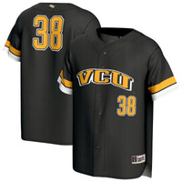 #38 VCU Rams GameDay Greats Lightweight Collegiate Baseball Fashion Jersey - Black