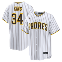 San Diego Padres Michael King Nike White Home Replica Jersey