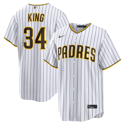 San Diego Padres Michael King Nike White Home Replica Jersey