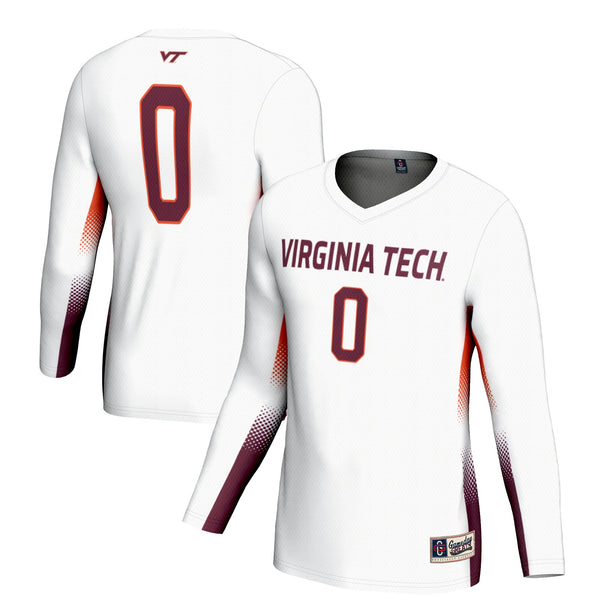 #0 Virginia Tech Hokies GameDay Greats Lightweight Volleyball Jersey - White