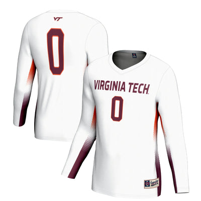 #0 Virginia Tech Hokies GameDay Greats Lightweight Volleyball Jersey - White
