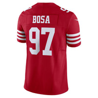 San Francisco 49ers Nick Bosa Nike Scarlet Vapor F.U.S.E. Limited Jersey