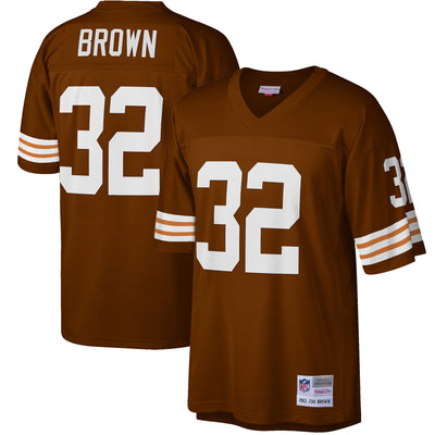 Cleveland Browns Jim Brown Mitchell & Ness Brown Big & Tall 1963 Retired Player Replica Jersey