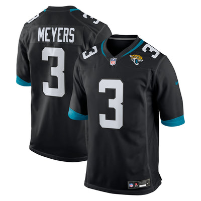 Jacksonville Jaguars Jakobi Meyers Nike Black Alternate Game Jersey
