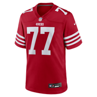 San Francisco 49ers Dominick Puni Nike Scarlet Team Game Jersey