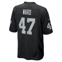 Las Vegas Raiders Alex Ward Nike Black Team Game Jersey