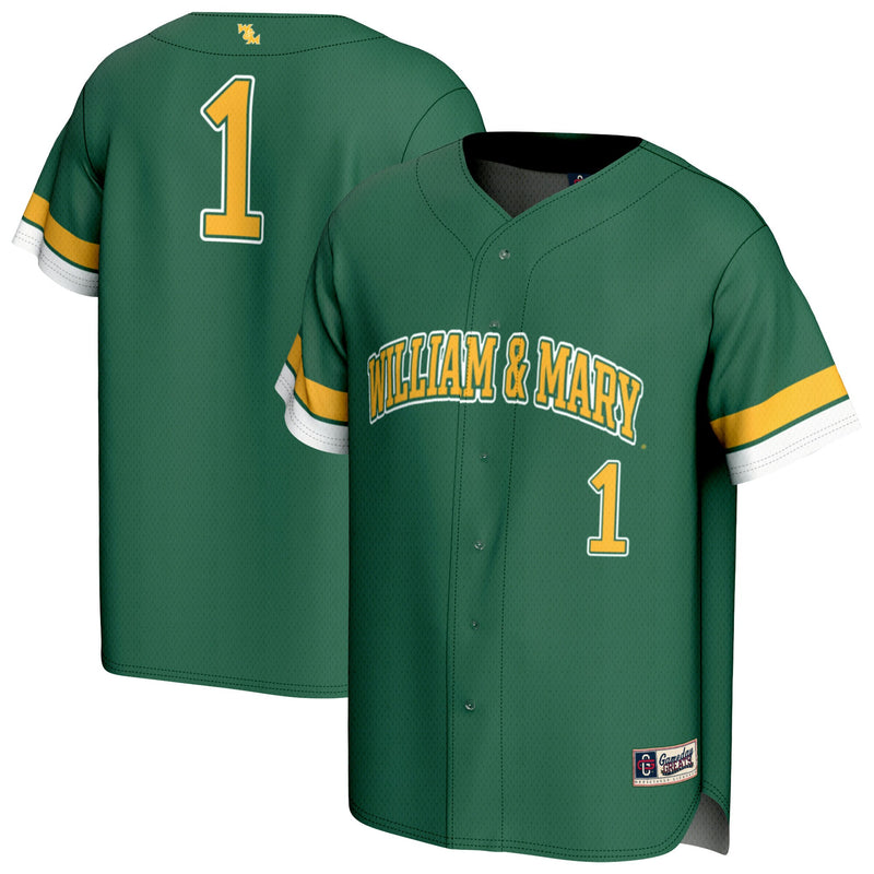 William & Mary Tribe GameDay Greats Pick-A-Player Baseball Fashion Jersey - Green