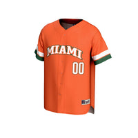 Miami Hurricanes GameDay Greats Lightweight Collegiate Baseball NIL Pick-A-Player Fashion Jersey - Orange