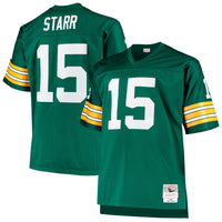 Green Bay Packers Bart Starr Mitchell & Ness Green Big & Tall 1968 Retired Player Replica Jersey