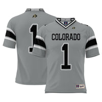 #1 Colorado Buffaloes GameDay Greats Endzone Football Jersey - Gray