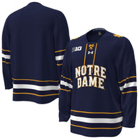 Notre Dame Fighting Irish Under Armour Replica Hockey Jersey - Navy