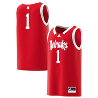 #1 Nebraska Huskers adidas Replica Swingman Jersey - Scarlet