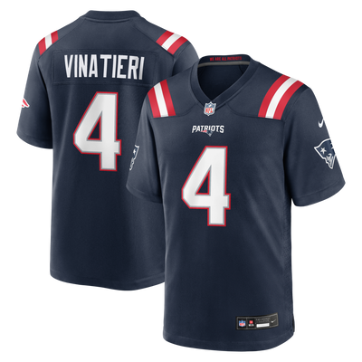 New England Patriots Adam Vinatieri Nike Navy Team Retired Game Jersey